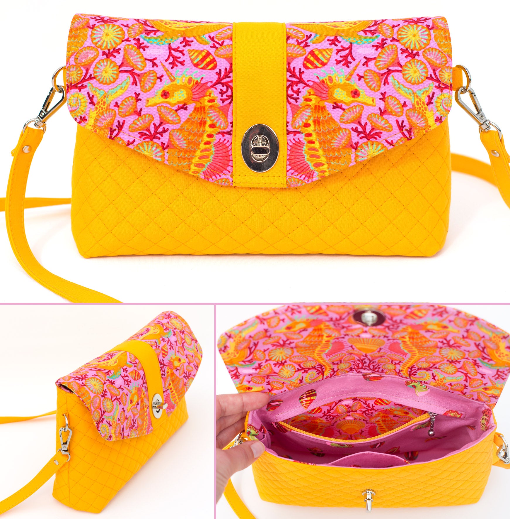 Singapore Sling Bag - PDF Sewing Pattern – Pink Pony Design