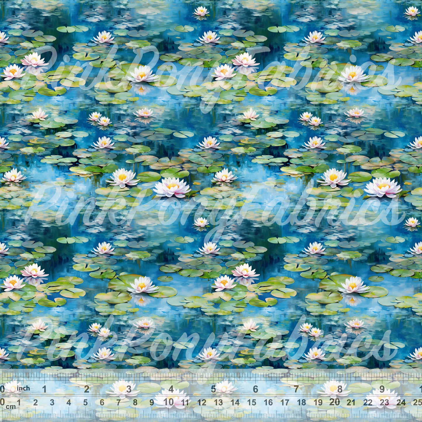 Claude Monet Style Water Lilies - Small