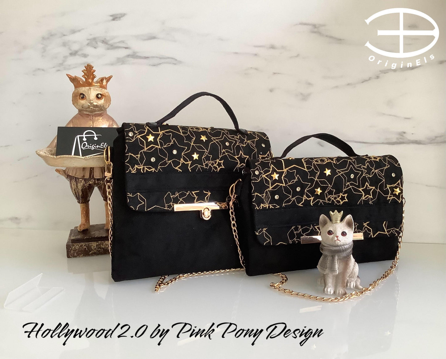 Hollywood Handbag - Two sizes - PDF Sewing Pattern