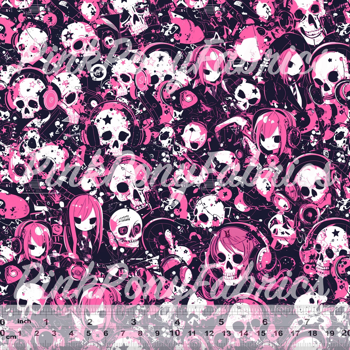 Rockin' Skulls - Pink