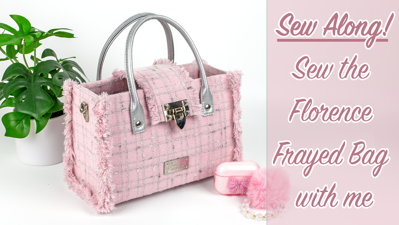 Load video: Sew Along Video - Florence Frayed Bag